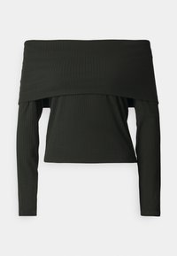 PCLAYA OFF SHOULDER - Majica z dolgimi rokavi - black