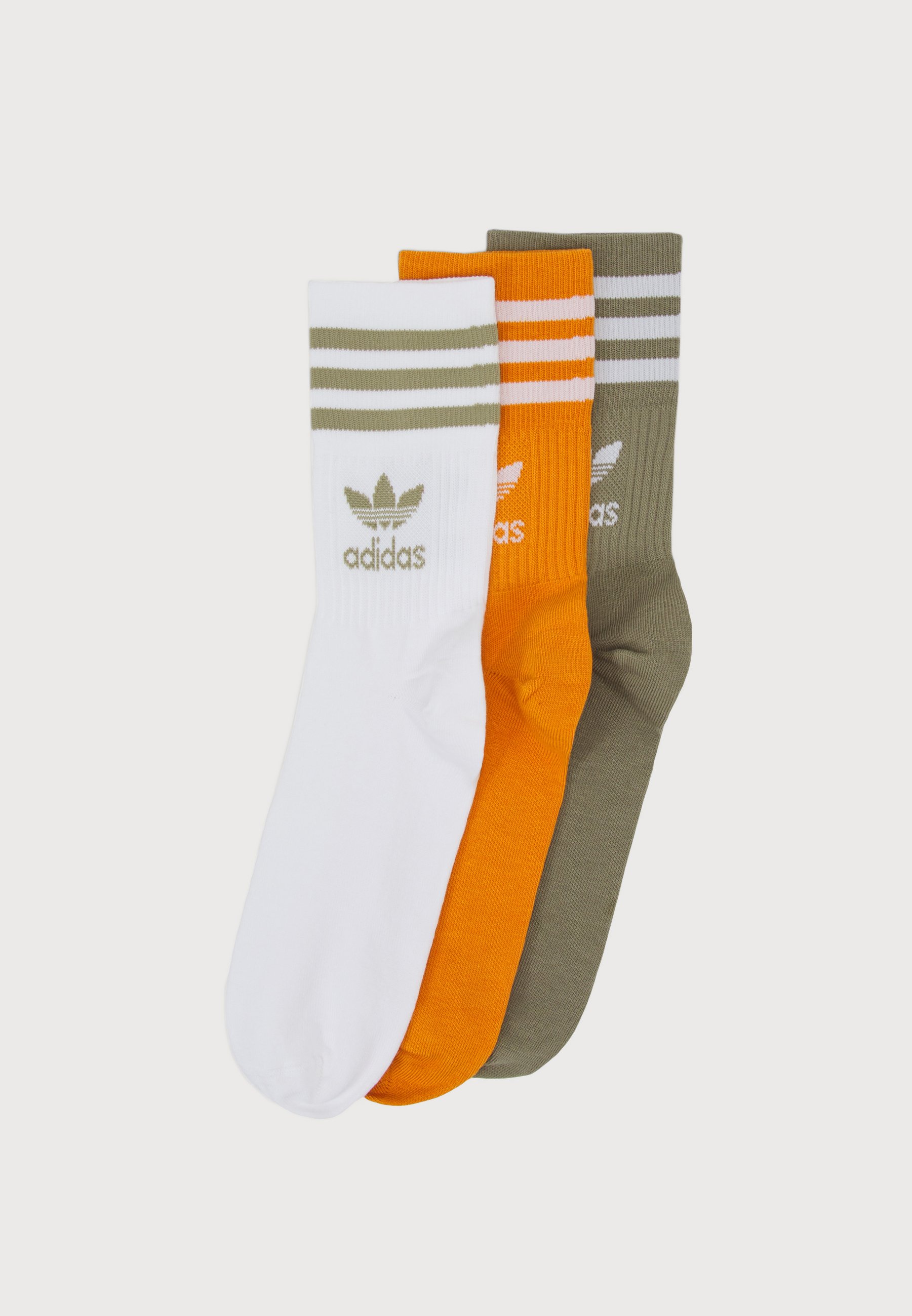orange adidas socks