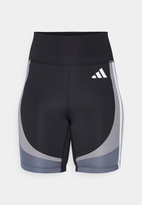 OPTIME ESSENTIALS STASH POCKET SHORT LEGGINGS - Punčochy - black