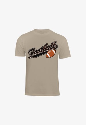 Cotton Prime, AMERICAN FOOTBALL - T-Shirt print - beige