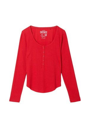 REGULAR FIT - HENLEY - Nachtwäsche Shirt - red