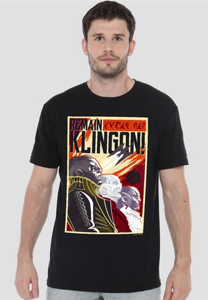 STAR TREK DISCOVERY REMAIN KLINGSON POSTER - Print T-shirt - black