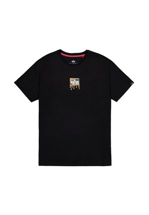 Alpha Industries, ALPHA INDUSTRIES MEN - T-SHIRTS DRIPPING CAMO BACKPRINT T-SHIRT - Camiseta estampada - black