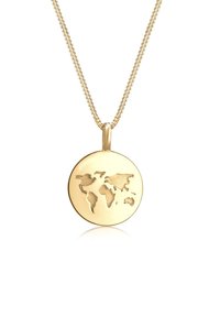 Elli WORLD MAP - Kaelakee - gold-coloured