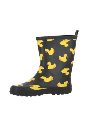 DUCKLING - Regenlaarzen - black yellow duck