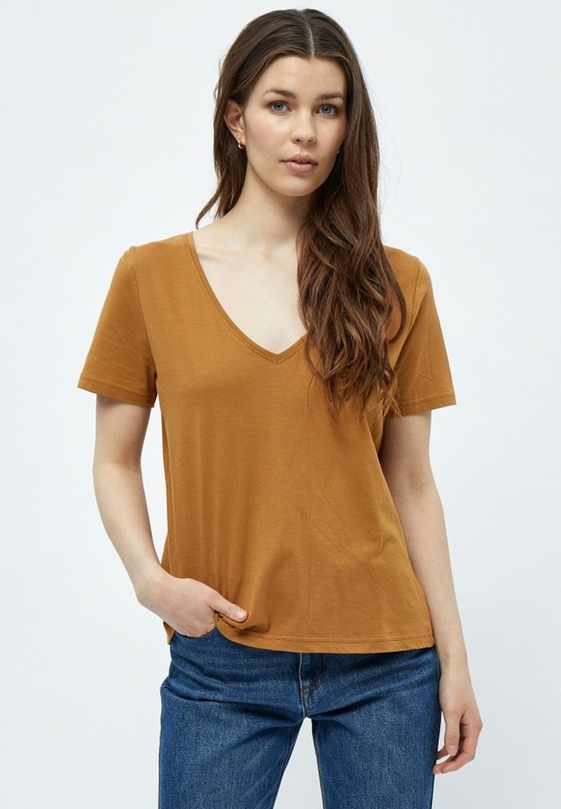 PEPPERCORN PCGAMORA TShirt basic tobacco brown/braun Zalando.de