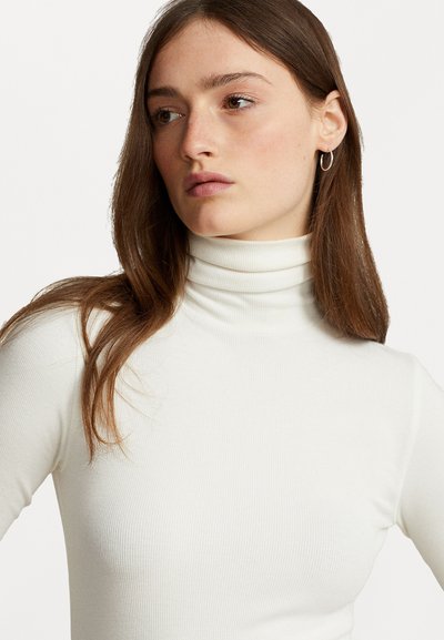 Polo Ralph Lauren STRETCH RIBBED TURTLENECK - Topper langermet - nevis
