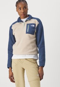 The North Face - YUMIORI ¼ ZIP - Fleecepullover - granite sand/shady blue Thumbnail-Bild 1