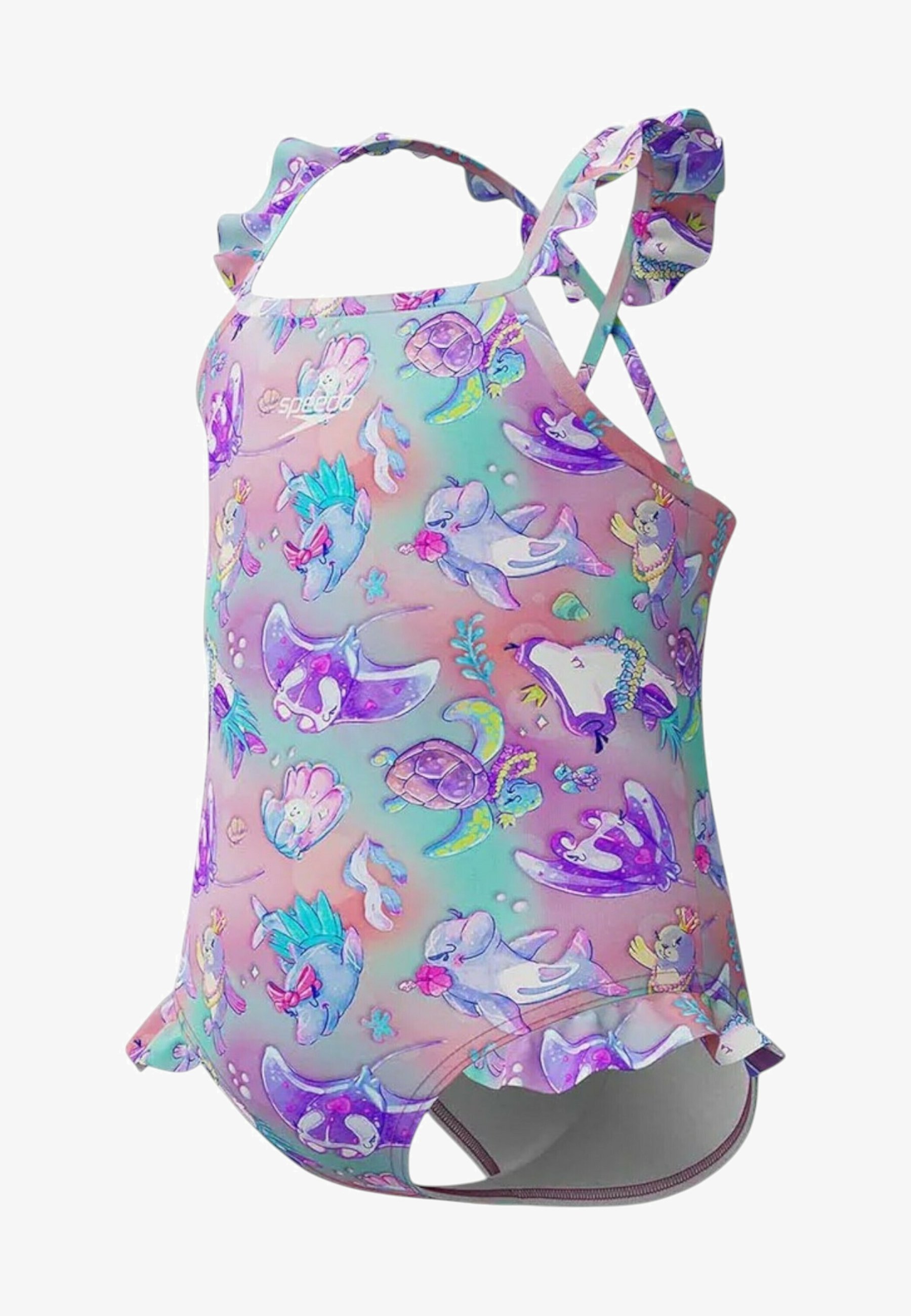 Speedo Costume Da Bagno Intero Per Ragazza – Modello Twinstrap Con Doppia Spallina – Stampa Floreale
