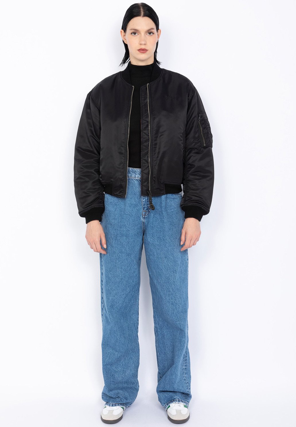 Schott COUPE 90'S EN RECYCLÉ - Bomber Jacket - Noir/black - Zalando