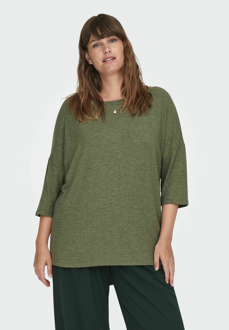 ONLY Carmakoma CARLAMOUR 3/4   - Hosszú ujjú felső - khaki