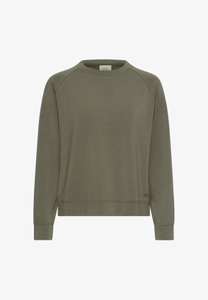 camel active, SWEATSHIRT MIT RAGLANÄRMELN - Sweatshirt - dark olive