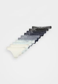 10 PACK - Thong - black/slate blue/ecru/light blue/white