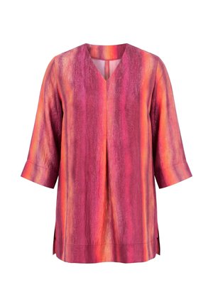 Ulla Popken, GRADIENT STRIPE 3/4 SLEEVE SHIMMER BLOUSE - Pusero - fuchsia pink