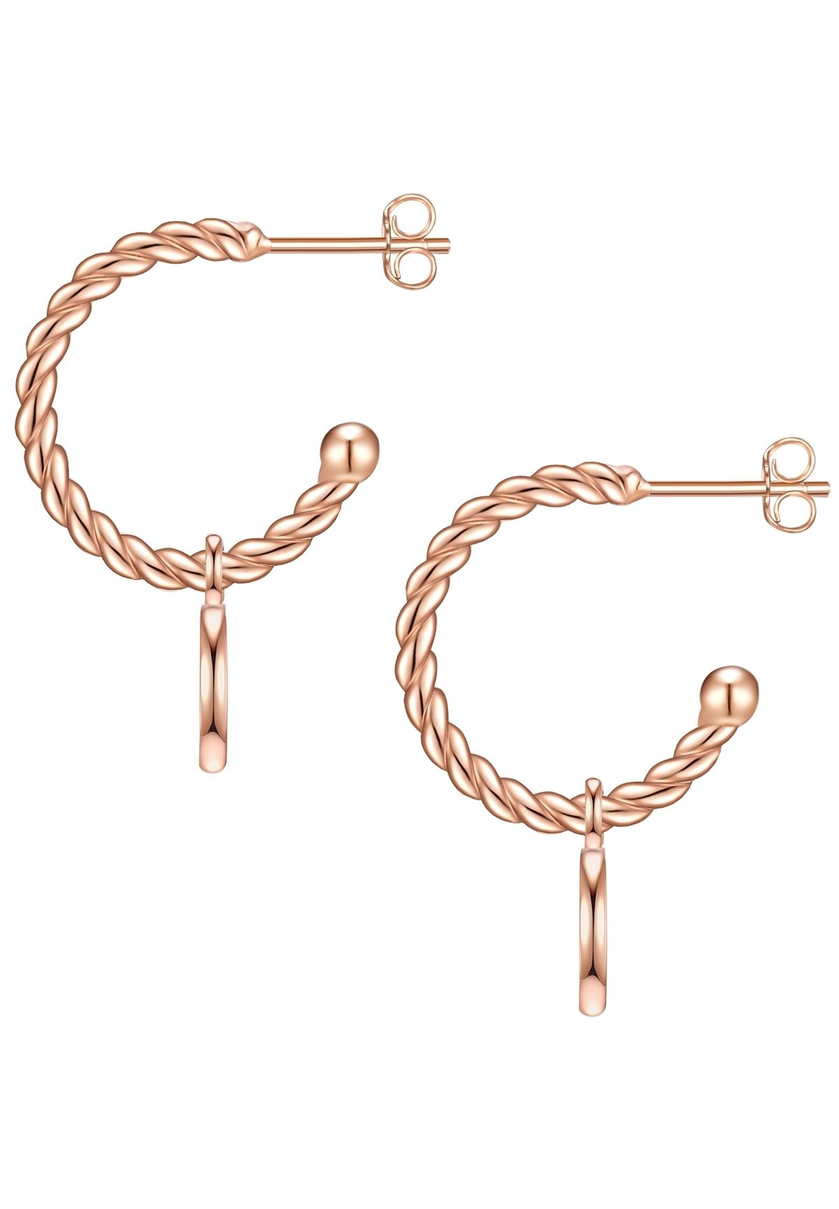 Orecchini Pendente Donna In Argento 925 Con Piuma, Glanzstücke München, Stile Boho/vintage, Lunghezza 33,4 Mm, Rodiati, Regalo Fashion