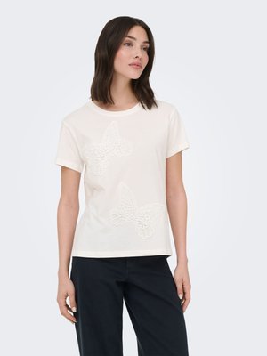 JDY, TOP JDYBENA TOP - T-shirts print - cloud dancer