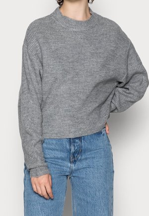 Jersey de punto - mottled grey