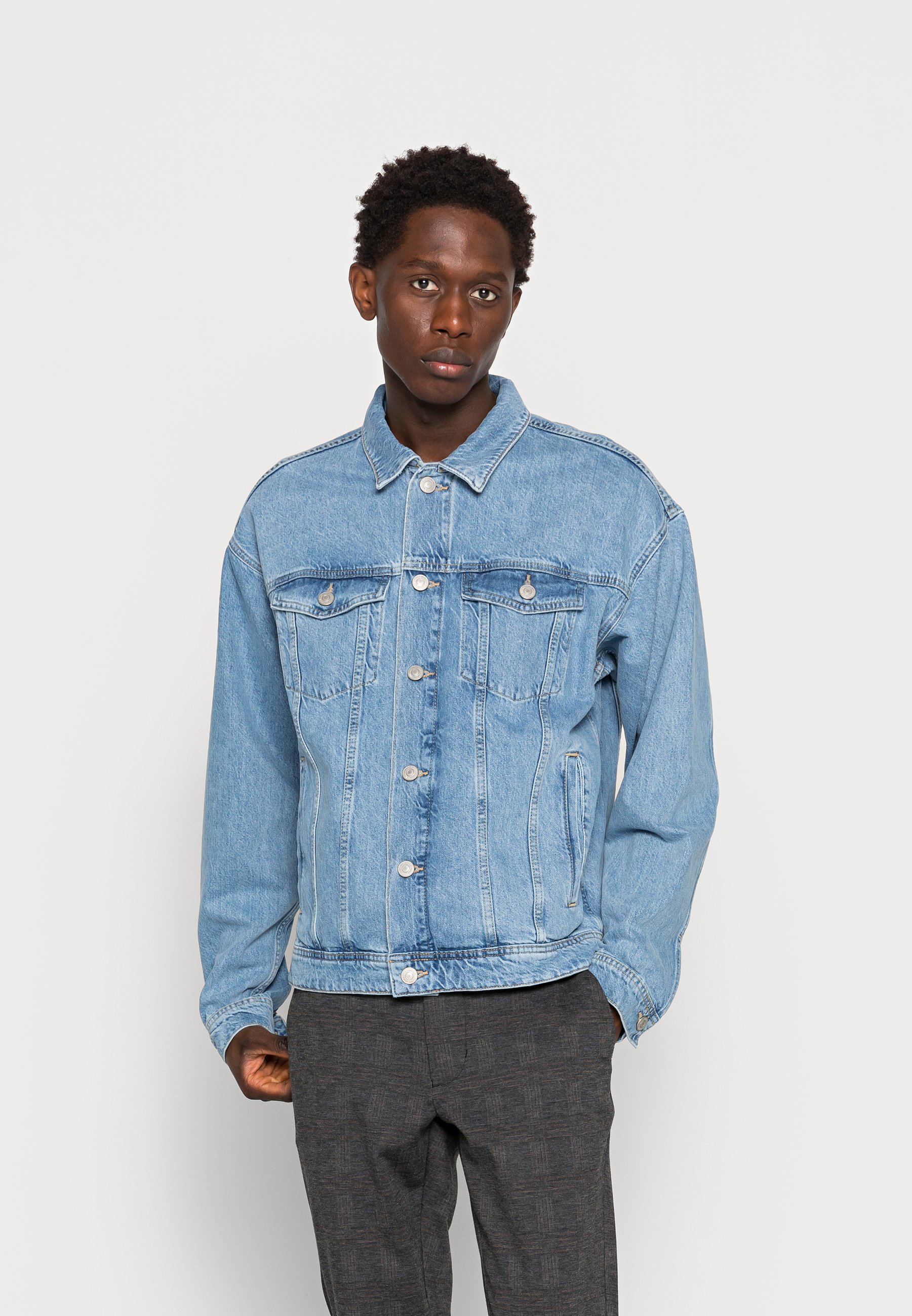 Veste Denim Jack & Jones Jcoconcrete - Noir, Style Décontracté Homme, Printemps/Été