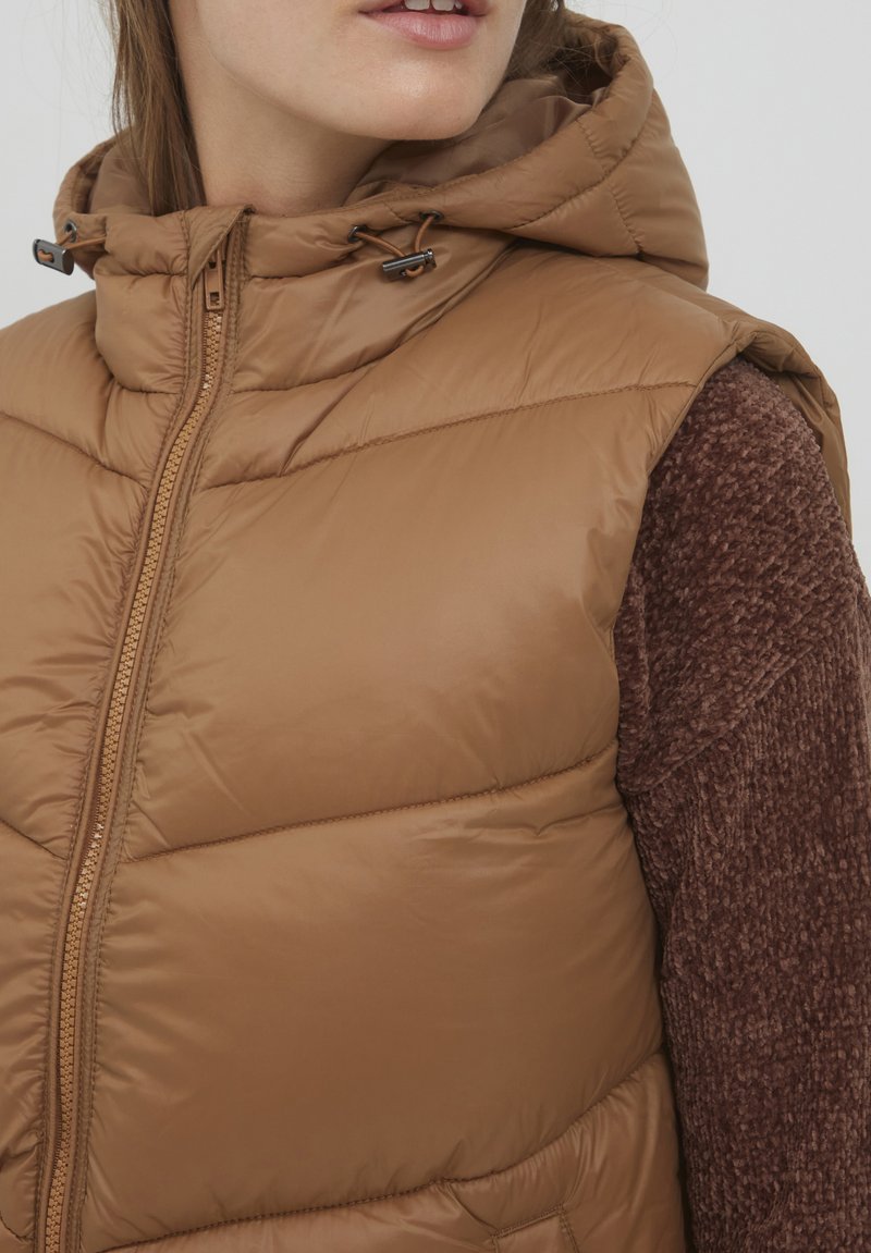Damen Leichte Jacken | Oxmo OXTABITA Weste thrush/braun - LI43537 Damen Leichte Jacken | Oxmo OXTABITA Weste thrush/braun - LI43537