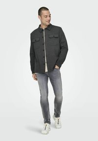 Only & Sons NORMAL GESCHNITTEN KRAGEN  - Lichte jas - dark grey melange