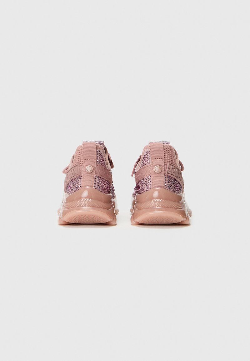 Rosa Sportliche Schuhe mit einem Mesh-Obermaterial, strukturierten Akzenten und einer durchsichtigen Sohle. Verfügt über verstellbare Riemen und dezente Details an der Ferse.