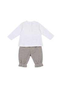 Chicco OUTFIT SET - Stoffhose - white