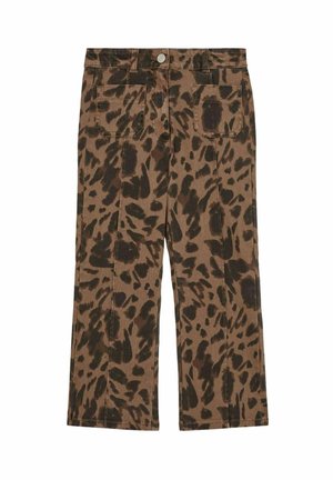 WILMA LEOPARD-PRINT - Tiesaus kirpimo džinsai - brown