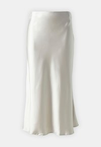 GONNA MIDI SBIECO - A-linjekjol - greige