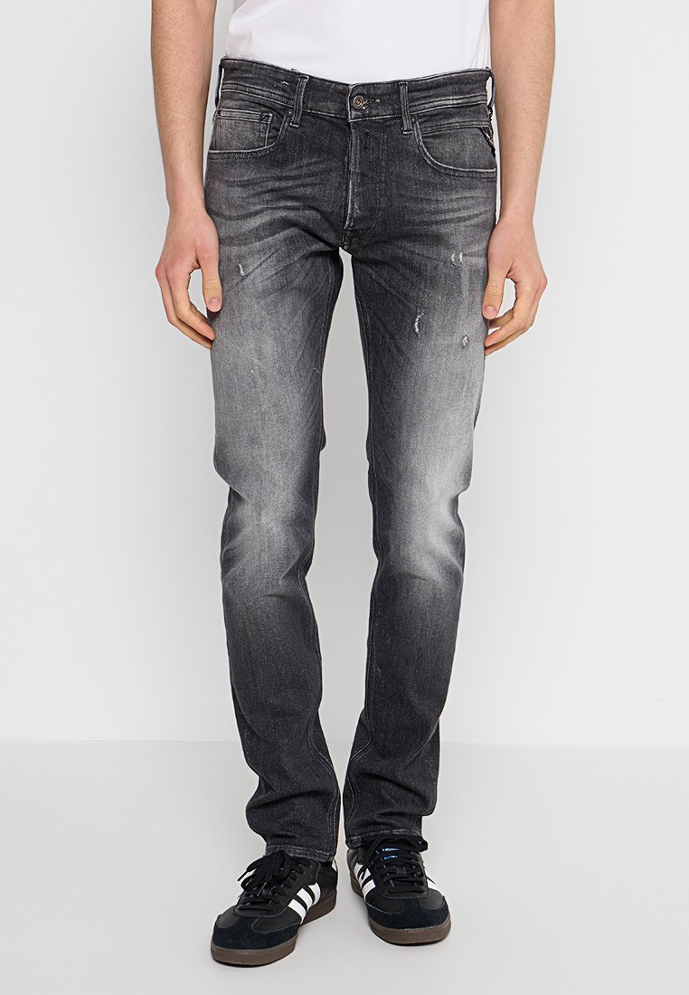 Replay Slim fit jeans donkergrijs Replay Slim fit jeans donkergrijs