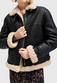 AllSaints LOREL FLYING JACKET - Kožnata jakna - black