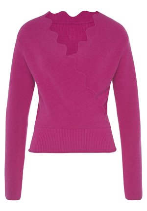 LASCANA Strickpullover - fuchsia