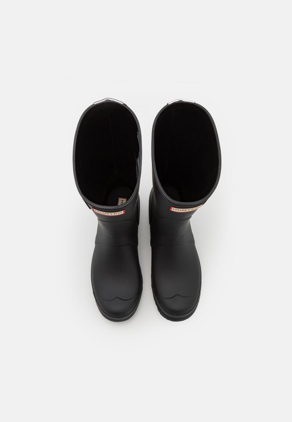 WOMENS SHORT TRI COLOUR LOGO BACKSTRAP BOOT - Wellies4