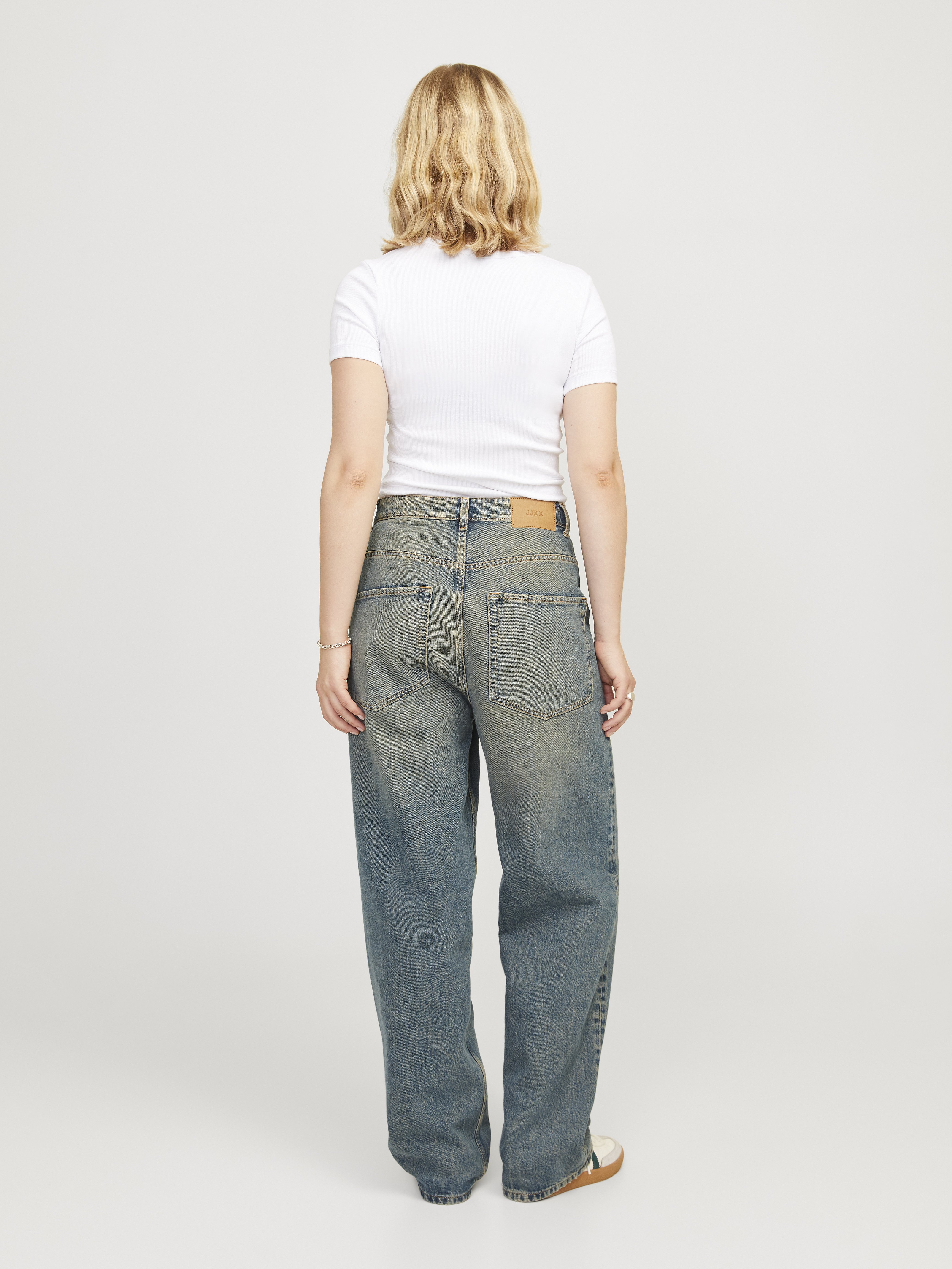 JJXX JXERIN BAGGY FIT - Wide Leg - medium blue denim/blue denim