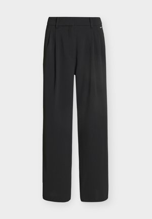 Calvin Klein, CLEAN WIDE LEG PLEAT - Wide Leg - black