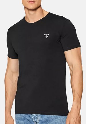 Guess, PACK X2 CLASSIC TRIANGLE - T-shirt basique - black