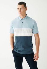 Next CHEST BLOCK STANDARD - Poloshirts - mottled light blue
