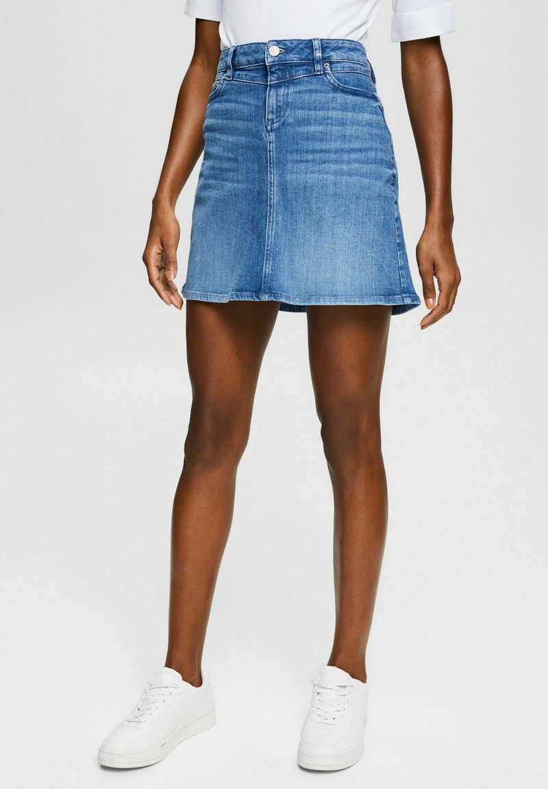 Damen Jeansröcke | Esprit Minirockblue medium washed/blau-metallic - YG00403 Damen Jeansröcke | Esprit Minirockblue medium washed/blau-metallic - YG00403