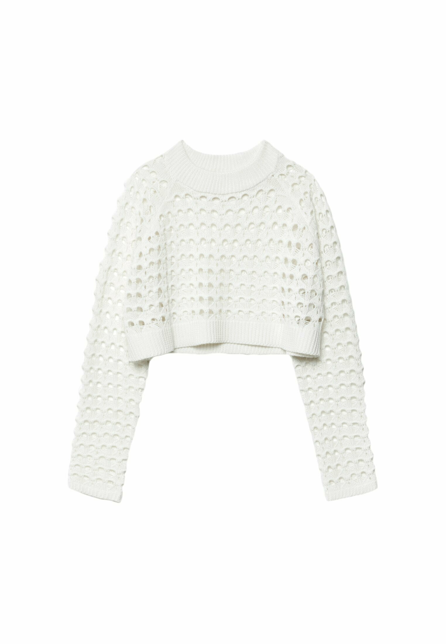 Cropped open knit