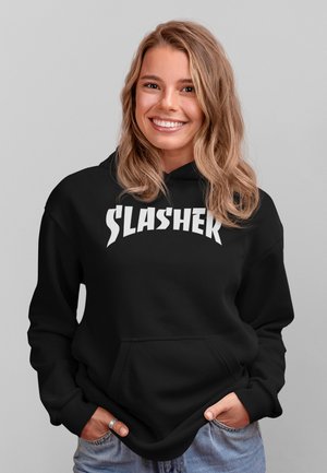 SLASHER - Felpa con cappuccio - black