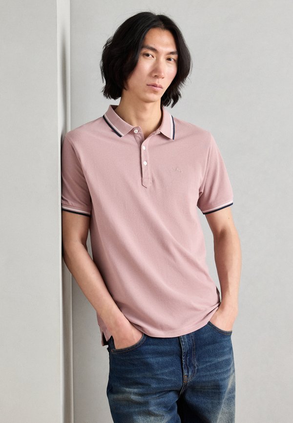 CONTRAST PIPING - Poloshirt - berry