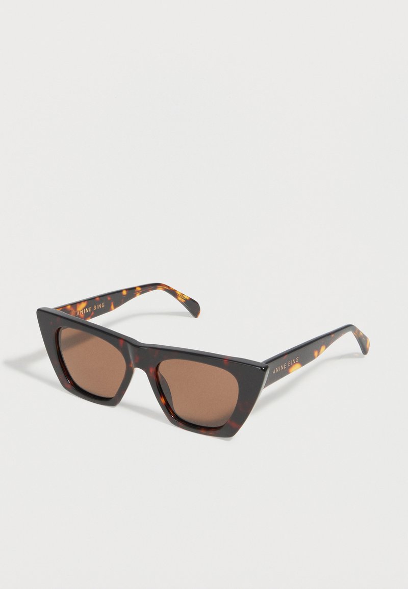 ANINE BING PARIS - Gafas de sol - mottled dark brown/marrón oscuro ...