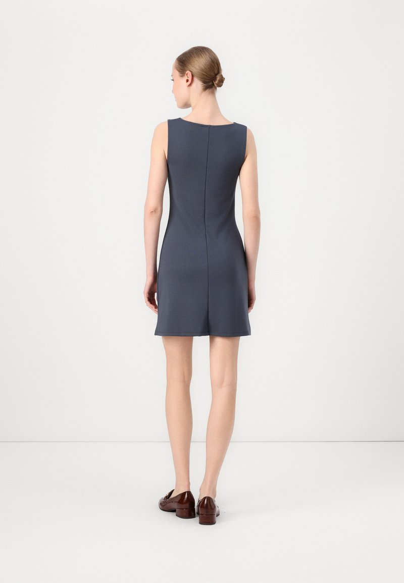slim fit dress slacks Joseph Ribkoff Denim Fit And Flare Midi Dress With Belt Style 262901 –  DECABANA