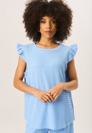SLEEVES TEXTURED - Blouse - blue