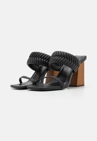 Steve Madden RAVER - Mules de tacón - black