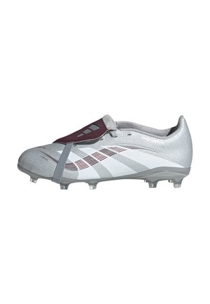 PREDATOR LEAGUE JB FOLD-OVER TONGUE FIRM/MULTI-GROUND - Botines de fútbol para terreno firme - silver metallic   legacy burgundy   maroon