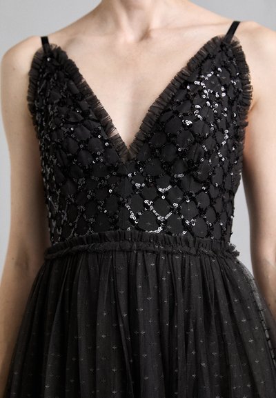 Needle & Thread HEART LATTICE CAMI ANKLE GOWN - Cocktail dress / Party dress - graphite