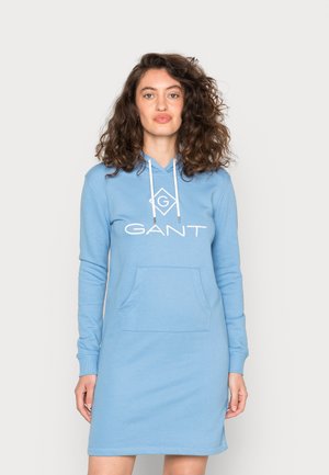 COLOR LOCK UP HOODIE DRESS - Sukienka letnia - silver lake blue