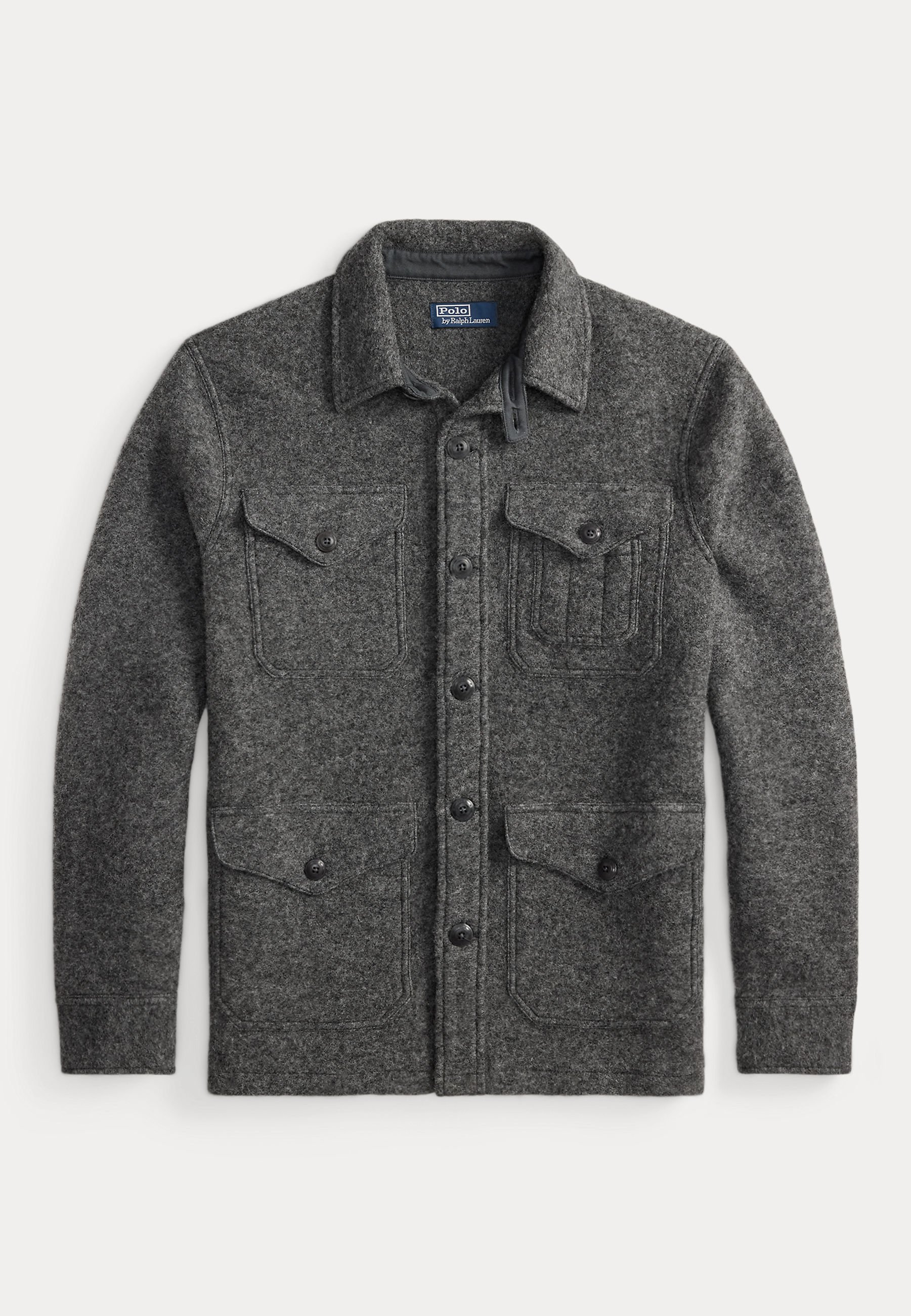 Polo Ralph Lauren FELTED WOOL-BLEND JACKET - Shirt - barclay