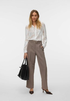 Vero Moda SHIRT VMEA SHIRT - Blúzka so zapínaním na gombíky - bright white