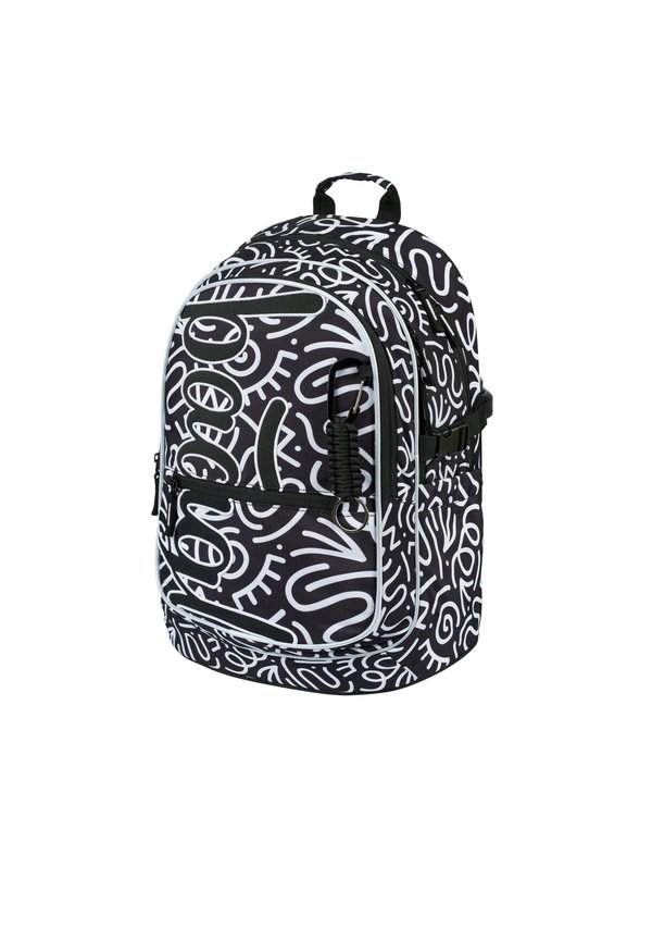 3 SET ERGONOMISCHE SCHULRUCKSACK – SCHULTASCHE CORE  – Schulranzen Set – schwarz